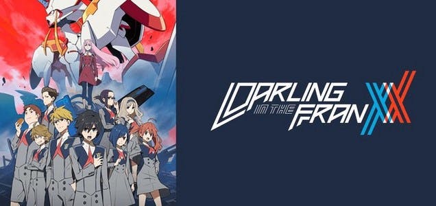 Artwork for the Darling in the Franxx anime series